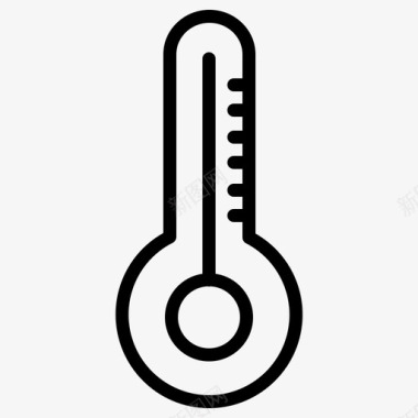 温度温度计科学图标图标