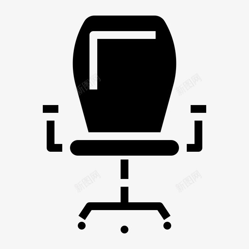 电脑椅配件坐椅图标svg_新图网 https://ixintu.com 坐椅 工作 电脑椅 电脑配件 配件