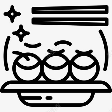 takoyaki美味食物图标图标