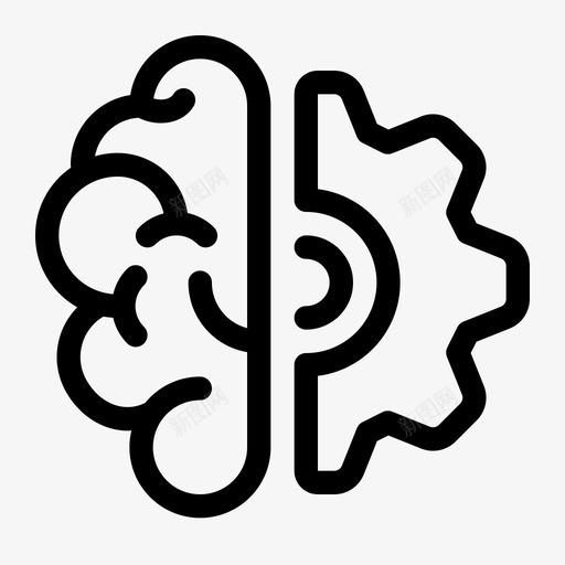 思考大脑装备图标svg_新图网 https://ixintu.com 大脑 头脑 思考 聪明 装备