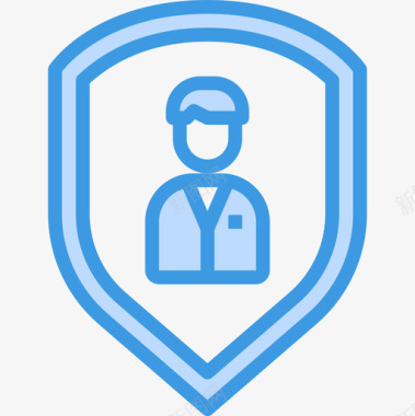 个人安全企业管理34蓝色图标图标