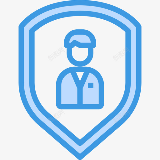 个人安全企业管理34蓝色图标svg_新图网 https://ixintu.com 个人 企业管理 安全 蓝色