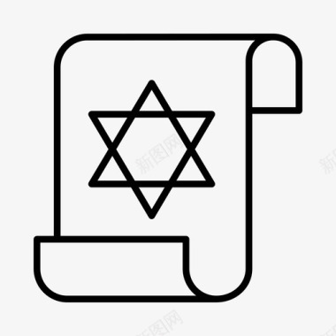 犹太教宗教图标图标