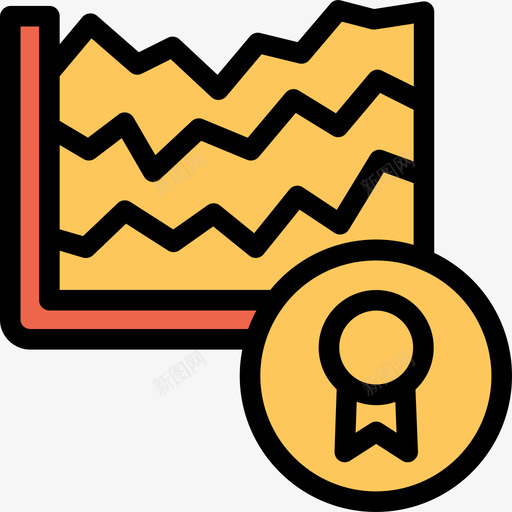 分析分析和图表线颜色橙色图标svg_新图网 https://ixintu.com 分析 分析和图表 线颜色橙色