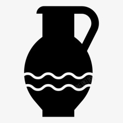 瓷器壶壶装饰瓷器图标高清图片