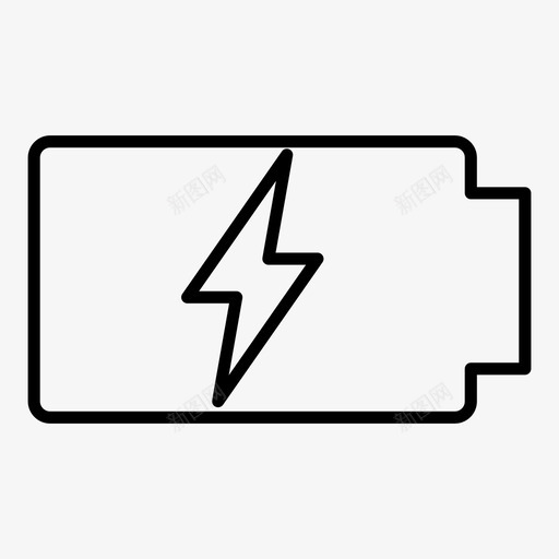 充电电池电图标svg_新图网 https://ixintu.com 充电 动力 电 电池 能量