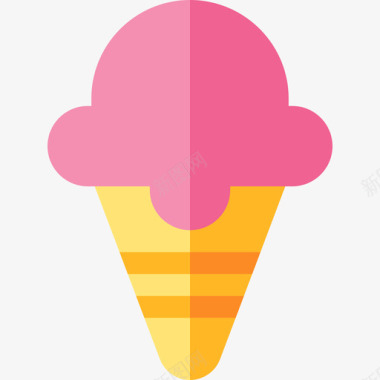 冰淇淋生日98平淡图标图标
