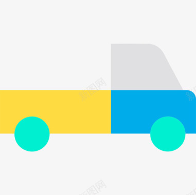 送货卡车物流配送7扁平图标图标