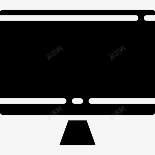 显示器计算机硬件14填充图标svg_新图网 https://ixintu.com 填充 显示器 计算机硬件14