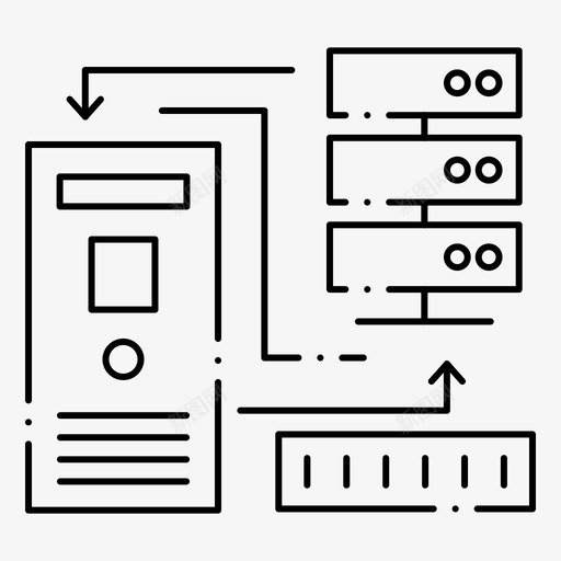 组合数据数据库图标svg_新图网 https://ixintu.com web界面feb集合v3 信息 数据 数据库 电子 组合