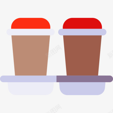 咖啡杯圣诞食品饮料3杯无糖图标图标