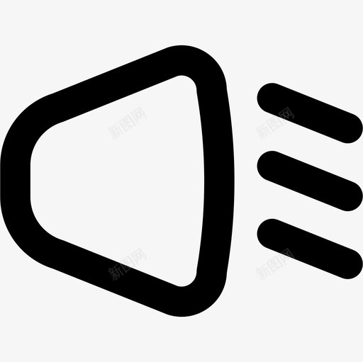 车灯汽车零件5线性图标svg_新图网 https://ixintu.com 汽车零件 线性 车灯