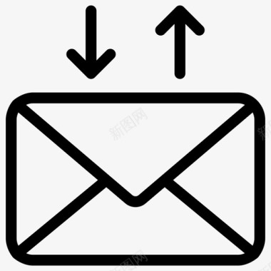 交换信封邮件信封交换消息图标图标