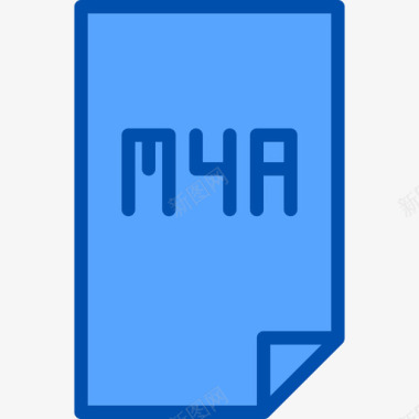 M4a音乐58蓝色图标图标