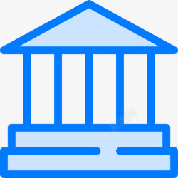 美国银行美国银行蓝色图标高清图片
