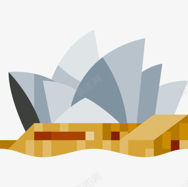 悉尼歌剧院世界地标公寓图标图标