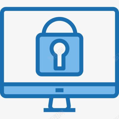 密码互联网安全42蓝色图标图标