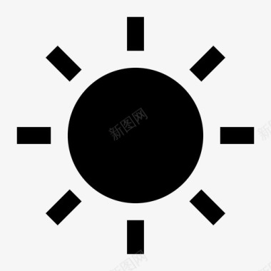 太阳光春天图标图标