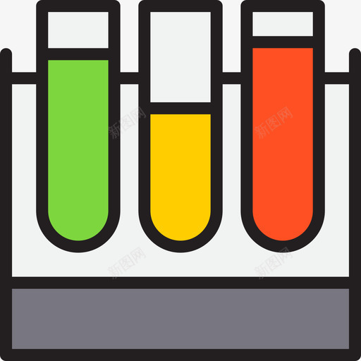 试管科学71线性颜色图标svg_新图网 https://ixintu.com 科学 线性 试管 颜色