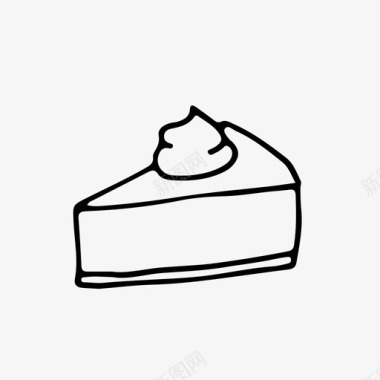 芝士蛋糕奶油蛋糕块图标图标