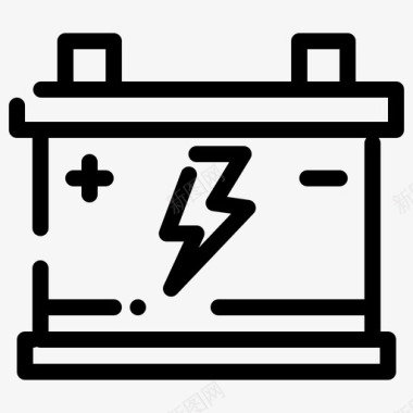 蓄电池电池汽车图标图标