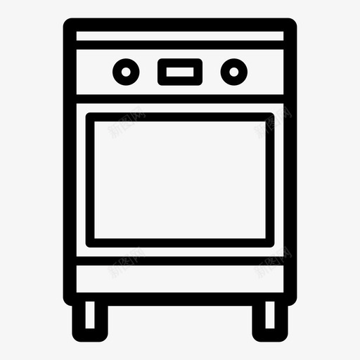 烤箱底柜落地柜组合式厨房图标svg_新图网 https://ixintu.com 厨房 厨房家具 烤箱 箱底 组合式 落地