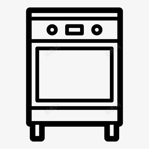 烤箱底柜落地柜组合式厨房图标svg_新图网 https://ixintu.com 厨房 厨房家具 烤箱 箱底 组合式 落地