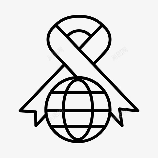 caregloberibbon图标svg_新图网 https://ixintu.com care collection feb globe ribbon v4 web world 界面