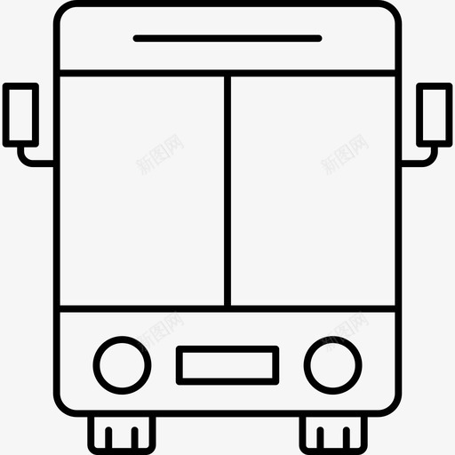 巴士汽车学校图标svg_新图网 https://ixintu.com 学校 学校和教育线路图标 巴士 旅游 汽车 车辆