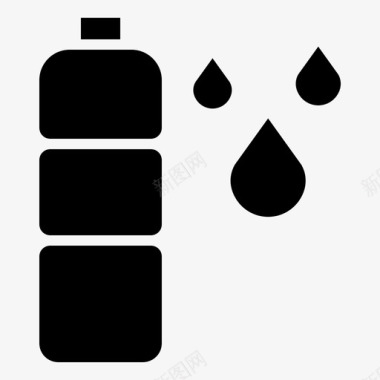 水瓶子运动图标图标