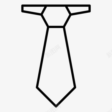 领带饰品服装图标图标