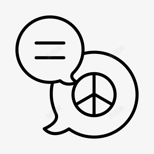 和平活动家激进主义鼓吹图标svg_新图网 https://ixintu.com 和平活动家 抗议 激进主义 鼓吹