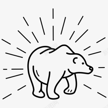 荒野熊探险图标图标