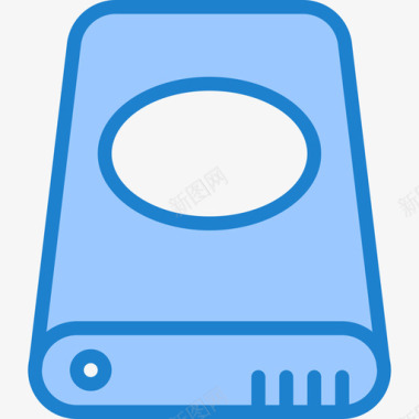 硬盘技术54蓝色图标图标