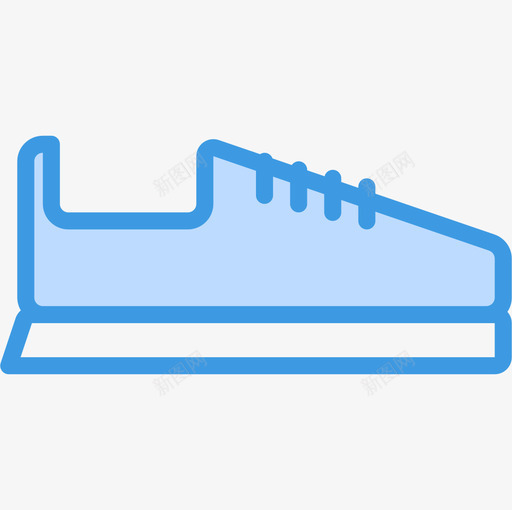 运动鞋跑步7蓝色图标svg_新图网 https://ixintu.com 蓝色 跑步7 运动鞋