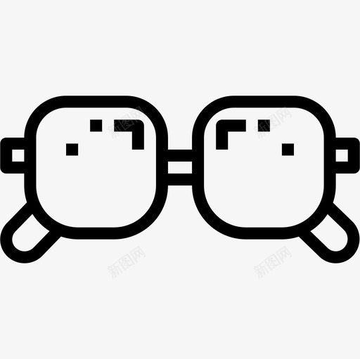 眼镜教育水平168直系图标svg_新图网 https://ixintu.com 教育 水平 直系 眼镜