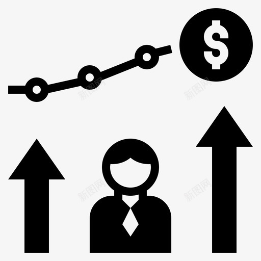 机会利益业务图标svg_新图网 https://ixintu.com 业务 利润 利益 增长 微观经济铭文 投资 机会