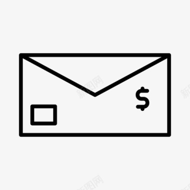 邮件业务财务信件图标图标