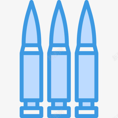 子弹陆军13蓝色图标图标