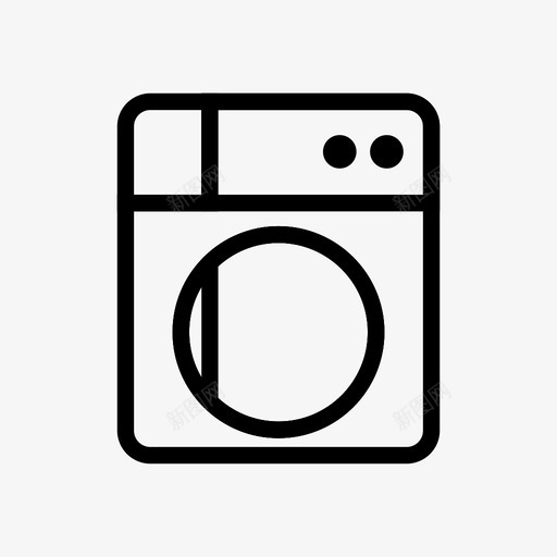 洗衣机电子厨房图标svg_新图网 https://ixintu.com 厨房 洗衣机 电子 电子工具