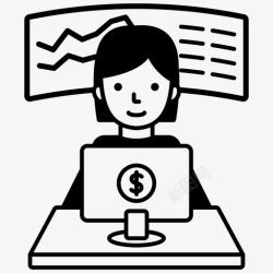 金融公司标志分析师金融分析师金融公司图标高清图片