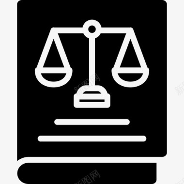 法律书籍法律与犯罪2坚实图标图标