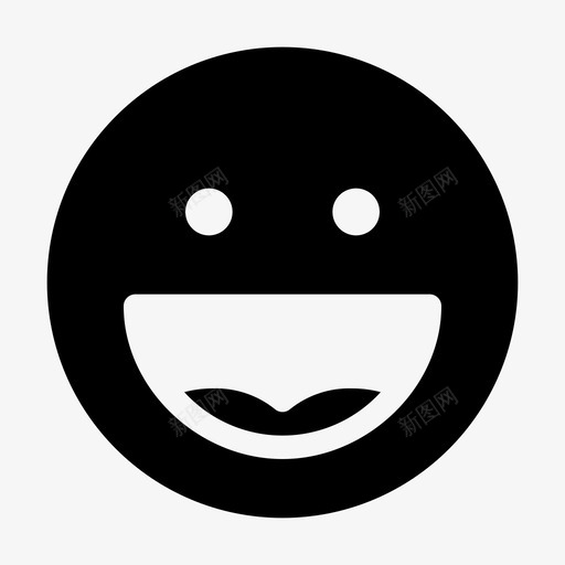 快乐表情友好图标svg_新图网 https://ixintu.com 友好 快乐 表情