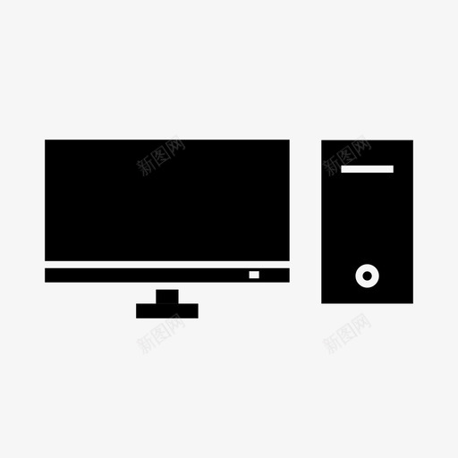电脑显示器电视图标svg_新图网 https://ixintu.com 作品 手表 显示器 电脑 电脑字形 电视