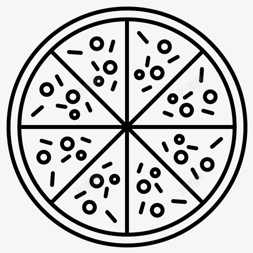 披萨食物热的图标svg_新图网 https://ixintu.com 切片 披萨 热的 食物
