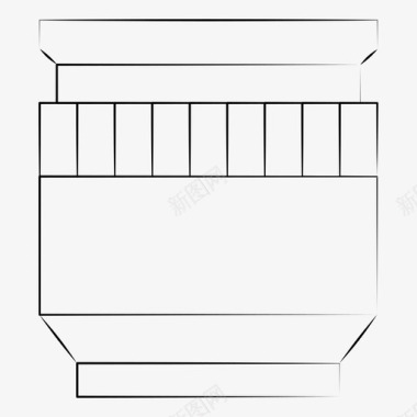 相机镜头变焦镜头手绘摄影图标图标