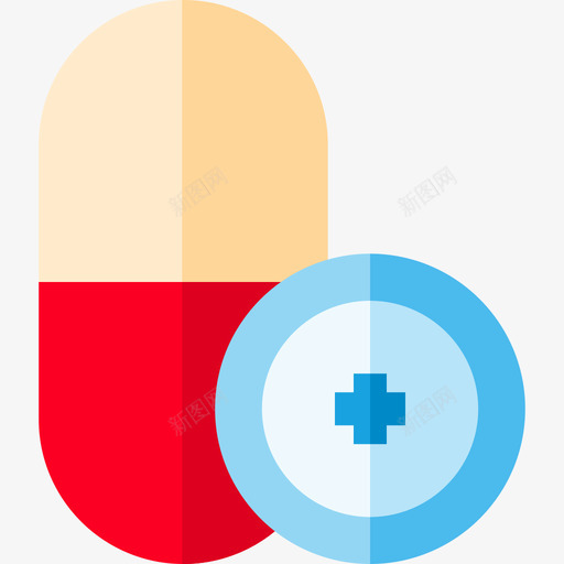药丸医疗器械12扁平图标svg_新图网 https://ixintu.com 医疗器械 扁平 药丸