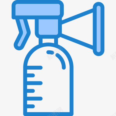 吸奶器健康护理30蓝色图标图标