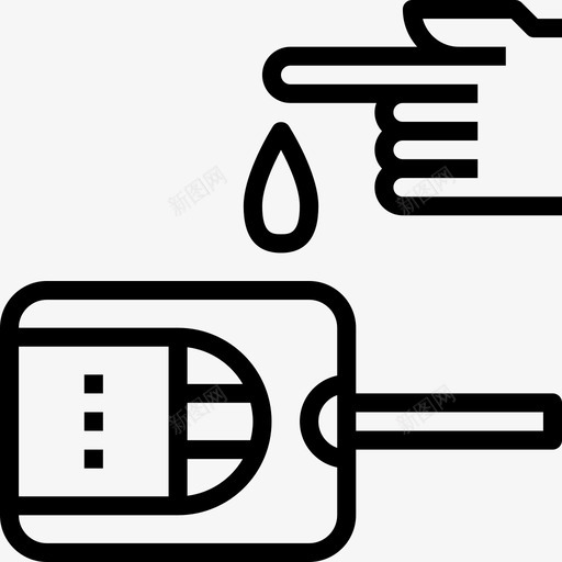 血糖水平生酮饮食线性图标svg_新图网 https://ixintu.com 生酮饮食 线性 血糖水平