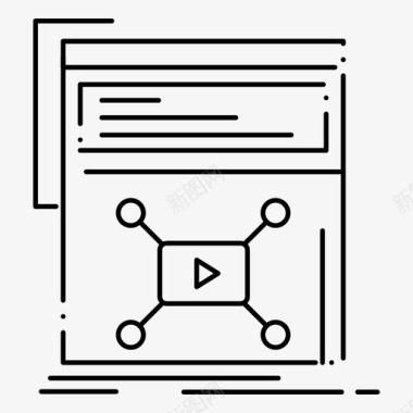 营销网页视频图标图标